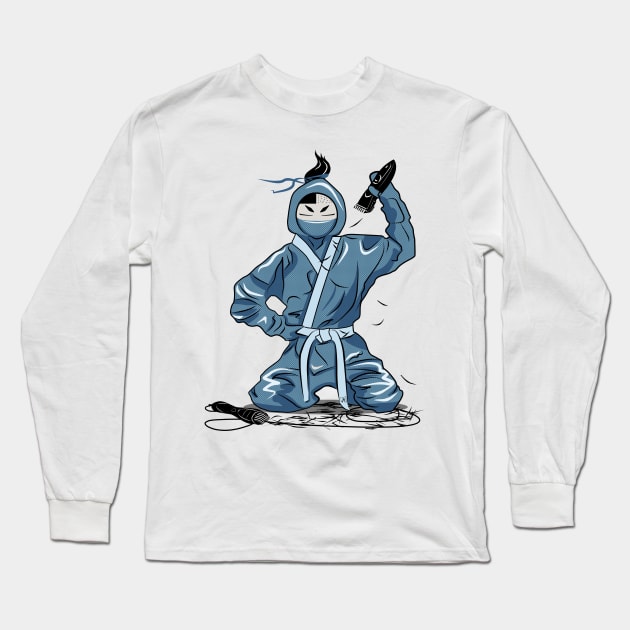 ninja Long Sleeve T-Shirt by alekayami